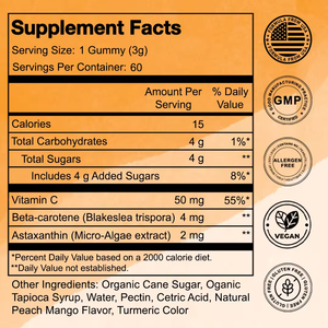 Bonbons de bronzage OEM Biochealth, supplément de bronzage pour femme et homme, bonbons gommeux de bronzage quotidien pour la santé et la pigmentation de la peau - Product Image 2