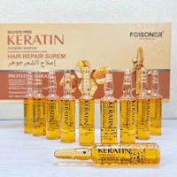 Ampolla de queratina FOISONER para prevenir la pérdida de cabello, suero orgánico de alta calidad, ampolla para el cabello de 13ML