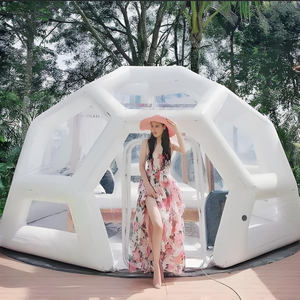 Carpa Inflable de Lujo Tipo Domo 4x4x3.5m, PVC Transparente de Alta Calidad, Impermeable, para Fiestas/Decoración, WY-8101 - Product Image 3