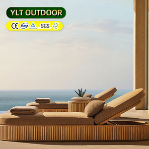 Giardino giardino <span class=keywords><strong>esterno</strong></span> Resort spiaggia Teak lettini prendisole Hotel giardino piscina lettini Villa piscina piscina all'aperto poltrona - Product Image 1