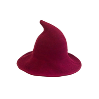 Gorro de Lana Tejido Plegable Unisex para Uso Diario, Fiestas, Pesca, Navidad, Halloween, Disfraz de Bruja, Accesorio de Disfraz y Uso Diario