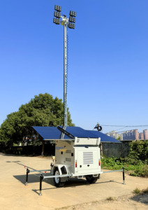 4x320W ánh sáng mặt trời tháp pin điện năng lượng mặt trời hệ thống năng lượng mặt trời tấm pin mặt trời thủy lực nâng mast - Product Image 3