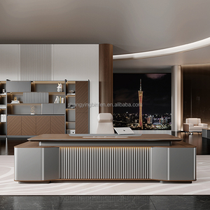 Escritorio Moderno para Jefe, Gerente o Presidente, Combinación de Silla y Mesa para Oficina, Muebles de Oficina Comerciales - Product Image 2
