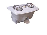 Calentador Radiante Infrarrojo Compacto de Techo con 2 Bombillas, Ahorro de Energía, Iluminación y Ventilación para Baño, Plástico