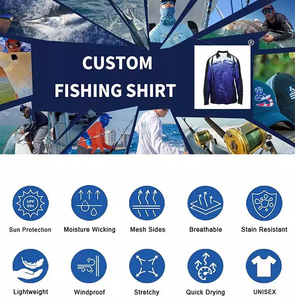 Camiseta de Pesca de <span class=keywords><strong>Manga</strong></span> <span class=keywords><strong>Larga</strong></span> <span class=keywords><strong>para</strong></span> <span class=keywords><strong>Hombre</strong></span>, con Protección Solar UPF 50+, Personalizable con Logotipo, Sublimación, 100% Poliéster, Secado Rápido, al Mejor Precio - Product Image 6