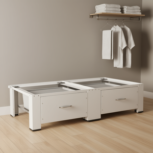 Lavadora con pedestal blanco y estantes extraíbles D0100HXG0H2 para uso doméstico - Product Image 2