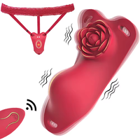 Vibrateur portable télécommandé avec 10 modes et stimulateur clitoridien à sangle pour culotte, jouets et jeux sexuels pour adultes pour femmes et couples