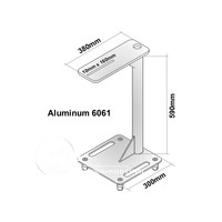 Maßgefertigte Performance-Event Bestseller Hochwertige Aluminium Schwenkkopf Umkehrhalterung