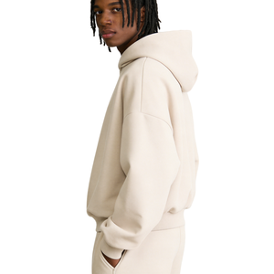 Sudadera con Capucha para Hombre de Algodón Grueso de 500 Gsm de Alta Calidad al por Mayor, Modelo TKAN576, Sudadera con Capucha Corta y Holgada de Corte Cuadrado Personalizada para Hombre - Product Image 2