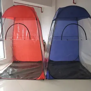 خيمة قابلة للحمل ومقاومة للماء ببخاخ متحركة باللون الوردي مع شعار مخصص