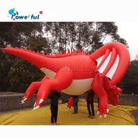 Jouets lugia gonflables géants en pvc, équipement géant, rouge, dessin animé, dragon, meilleur jouet