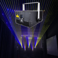 Luz Láser Profesional RGB 21/30W IP65 para Exteriores con Control Remoto por Aplicación Móvil, para Discotecas, Escenarios, Teatro, Bodas, Clubes Nocturnos, Espectáculos y Fiestas