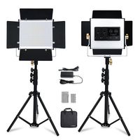 Lampe de remplissage pour selfie led, lumière multi-couleurs réglable, pour vidéo en direct, avec trépied et kit