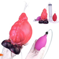 NNSX Dragon Silicone Bouchon Gonflable Énorme Anal Jouet Silicone Butt Plug,Anal Trainer Squirting Gode Sex Toys pour Adulte Vente en Gros