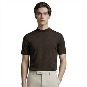 Maglia Base Layer da Uomo in Lyocell Solido Stile Vintage, Lavabile in Lavatrice, Antibatterica, Design Semplice, Girocollo, Manica Corta - Product Image 2