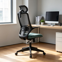 Chaise de bureau ergonomique à dossier haut en maille, inclinable, pour employés, chaise d'ordinateur, chaise d'étude à domicile