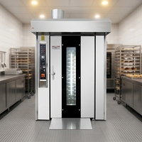 Four rotatif diesel professionnel en acier inoxydable épaissi à 16 plateaux pour divers produits de boulangerie