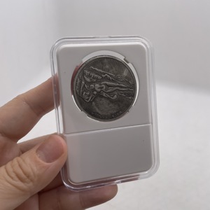 1 pièce, pièce de monnaie ancienne Da Vinci 1452-1519 avec cadre de présentation, pièce de monnaie en argent artisanale, collection commémorative, cadeau commémoratif - Product Image 2