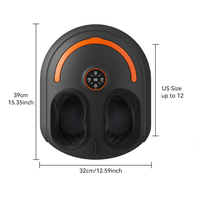 Rouleau portable shiatsu pétrissant appareil de massage à pression d'air domestique machine de thérapie de massage des pieds et des jambes avec masseur et réglage