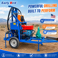 Vente directe usine – Foreuse de puits d'eau sur roues de 200 mètres – Machine de forage de puits profonds portable et personnalisable