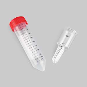 Tubos de Centrífuga Cónicos de Polipropileno para Ultrafiltração 4ml/15ml, Alta Precisão, Tampas Espirais à Prova de Vazamento, Tubo Azul e Laranja - Product Image 1