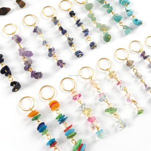Vente Flash : Breloques en Pierre Naturelle Tressée <span class=keywords><strong>pour</strong></span> Cheveux, Bijoux en Alliage <span class=keywords><strong>pour</strong></span> <span class=keywords><strong>Dreadlocks</strong></span> - Product Image 3