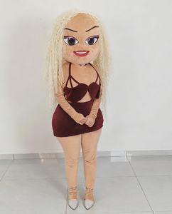 Costume da Mascotte Personalizzato Stampato in 3D di Ragazza Sexy Danzante <span class=keywords><strong>con</strong></span> <span class=keywords><strong>Parrucca</strong></span>, Costume da Super Modello e Spogliarellista - Product Image 2