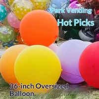 Riesige Übergroße 36-Zoll-Ballons Jumbo Runde Latex-Helium-Mattfarbene Ballons für Babyparty Abschlussfeier Casino-Gaming-Party