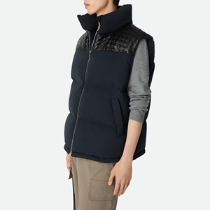 Puffer Waistcoat Manufacturer OEM Service for Your Brand Men Tech Nylon Quilted Puffer Vest <strong>Lightweight</strong> Relaxed Fit <strong>Gilet</strong> - Product Image 2
