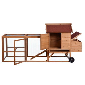 Shaw Ye ไม้ไก่ Coop บ้านสัตว์เลี้ยงบ้านเม็กซิโกกรงไก่ชุบสังกะสีสําหรับไก่ - Product Image 4