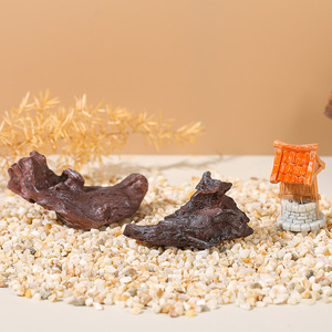 HAOXUAN Miniatuur Landschap Retro Antiek Harsen Scène Ornamenten Waterput Verrot Hout Aquarium Visbak Decoraties - Product Image 1