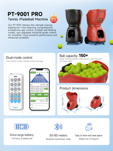 Macchina Lanciapalle da Tennis Professionale Portatile Multimodello Controllata via APP Attrezzatura per Allenamento Indoor/Outdoor - Product Image 5