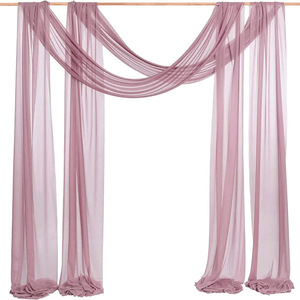 <span class=keywords><strong>Elegante</strong></span> Chiffon da tavolo <span class=keywords><strong>Runner</strong></span> pura <span class=keywords><strong>tovaglia</strong></span> solida per il rustico Boho ricevimento di nozze festa decorazione della parete della casa - Product Image 3