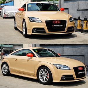 全包装汽车宠物乙烯基铬autofolie erstechen tan棕色乙烯基包装金属汽车 - Product Image 1