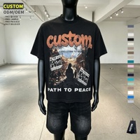 Camiseta Gráfica Extra Grande con Estampado Personalizado para Hombre, Venta al por Mayor de Fábrica, Camiseta de Algodón para Hombre a Bajo Precio, Ropa de Verano para Hombre