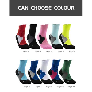 Custom Logo Color Fashion Wool Cushion Short Tube Sports Socks Popular New Basketball Socks