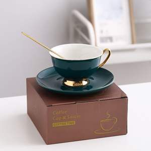 Juego de Tazas de Café de Estilo Europeo de Lujo Ligero para Mujer, Exquisita Taza y Platillo de Cerámica para el Té de la Tarde - Product Image 6
