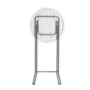 60cm gỗ tròn gấp bảng nhựa tròn gấp bảng trắng có thể gập lại <span class=keywords><strong>mini</strong></span> bar bàn ăn - Product Image 3