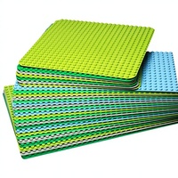 Jouet éducatif pour enfants compatible, 40 pièces, blocs de construction en plastique à grandes particules, plaque de base, bricolage, animaux, thème nature