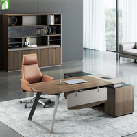 Nouveaux meubles de bureau modernes, dernières conceptions de bureaux, bureau de direction, bureau de PDG, bureau en forme de L, mobilier commercial, table