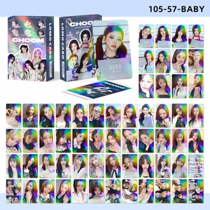 Ensemble de 60 cartes photo du groupe KPOP BT BABYMONSTER CROTIS <span class=keywords><strong>GIDLE</strong></span>, cartes de vœux, flashcards, album, articles promotionnels, cartes-cadeaux - Product Image 1