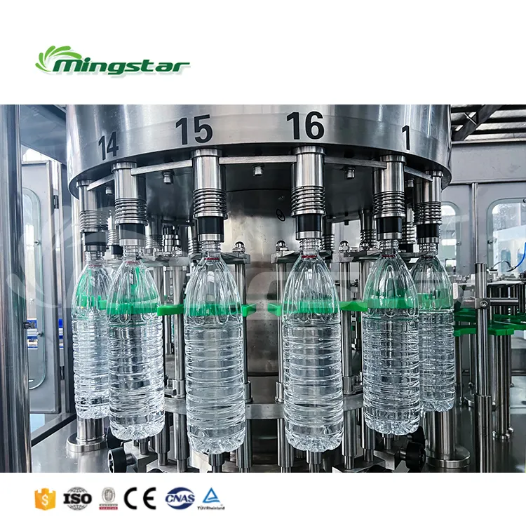 CGF 14-12-5 3 в 1 полностью автоматическая линия по розливу питьевой пластиковой минеральной воды в бутылки по низкой цене