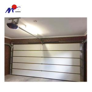 باب مرآب أوتوماتيكي معاصر 9×8 من الخشب الصلب مع انزلاق جانبي وفولاذ مقاوم للصدأ - Product Image 4