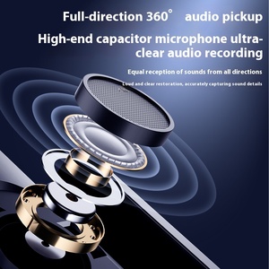 Vidéo/vlog/YouTube/Tiktok Revers Mic Clip on Noise Cancel Mini Microphone sans fil à amélioration de la voix pour <span class=keywords><strong>IPhone</strong></span>/Android/Camera - Product Image 4