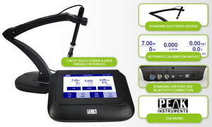 เครื่องวัดค่า pH แบบหน้าจอสัมผัสแบบคาปาซิทีฟ ทนอุณหภูมิสูง ATC - Product Image 2