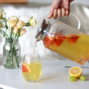 กาน้ำชาแก้วทนอุณหภูมิสูงทนต่ออุณหภูมิสูง, เหยือกแก้วสำหรับชงชาเย็น<span class=keywords><strong>ต้ม</strong></span>ชาตู้เย็น - Product Image 3