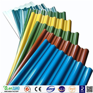 Tôle ondulée galvanisée de couleur bleue, sur mesure, 0,8 m x 3,6 m - Product Image 2