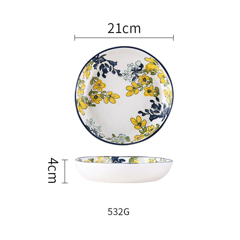 white 8 inch plate