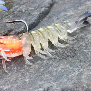 Esche Morbide in PVC a Forma di Gamberetto per Bass, Trota, Tilapia - Uso in Fiume, Lago e Acqua Salata con Amo - Product Image 6