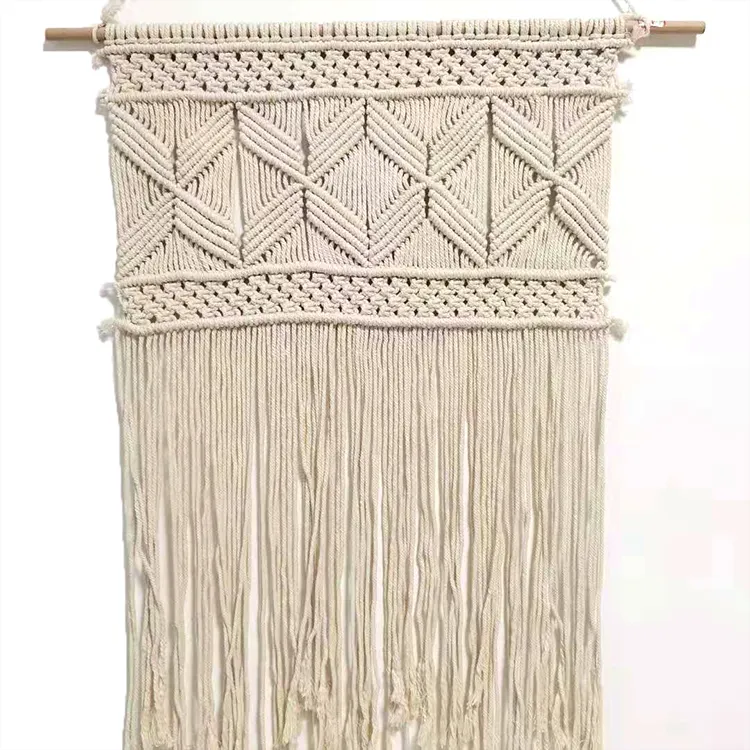 Wholesale Handcrafted Wall Hanging Woven Cotton Boho Decor Macrame Tapestry for office Decor